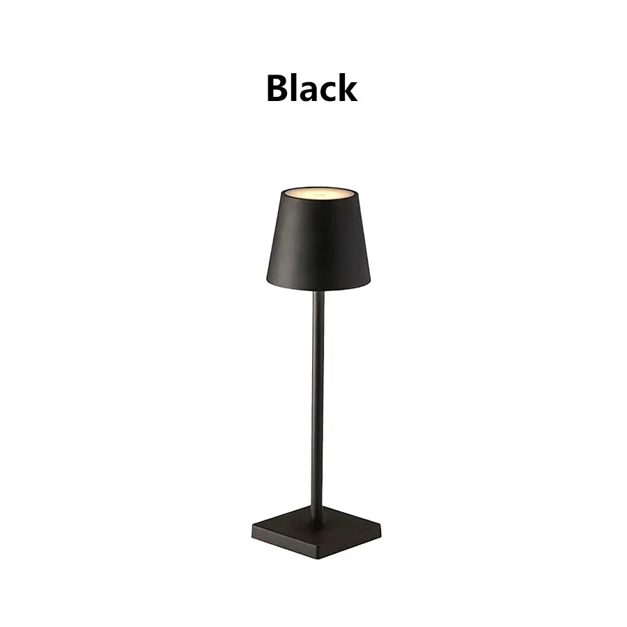LED lampe de bureau Usb lampe de Table Rechargeable sans fil tactile 3 couleurs bureau veilleuse Bar Restaurant créatif lumière ambiante décor