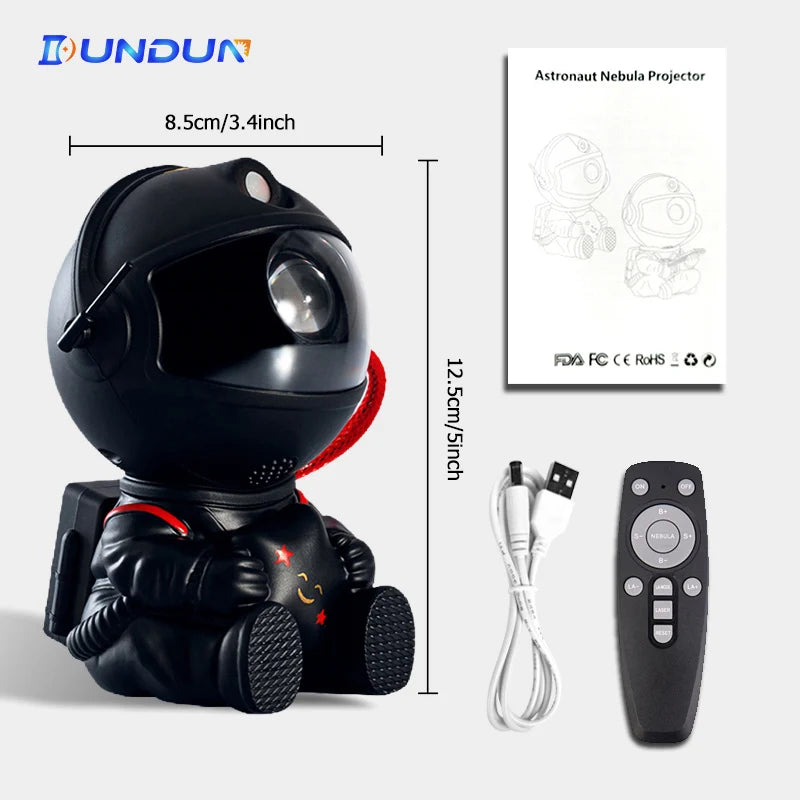 Projecteur d'étoiles pour enfants, veilleuse avec télécommande, conception réglable à 360 °, astronaute, nébuleuse, galaxie, éclairage pour enfants