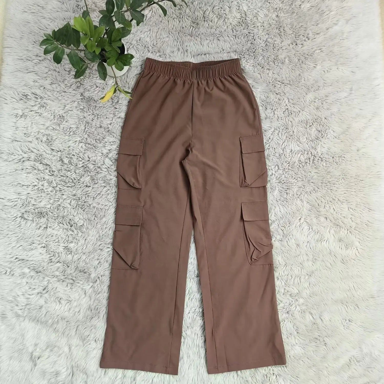 Nouveau pantalon Cargo droit femmes taille haute Baggy pantalon décontracté jambe large mince Vintage Y2K Streetwear poche mode pantalons décontractés