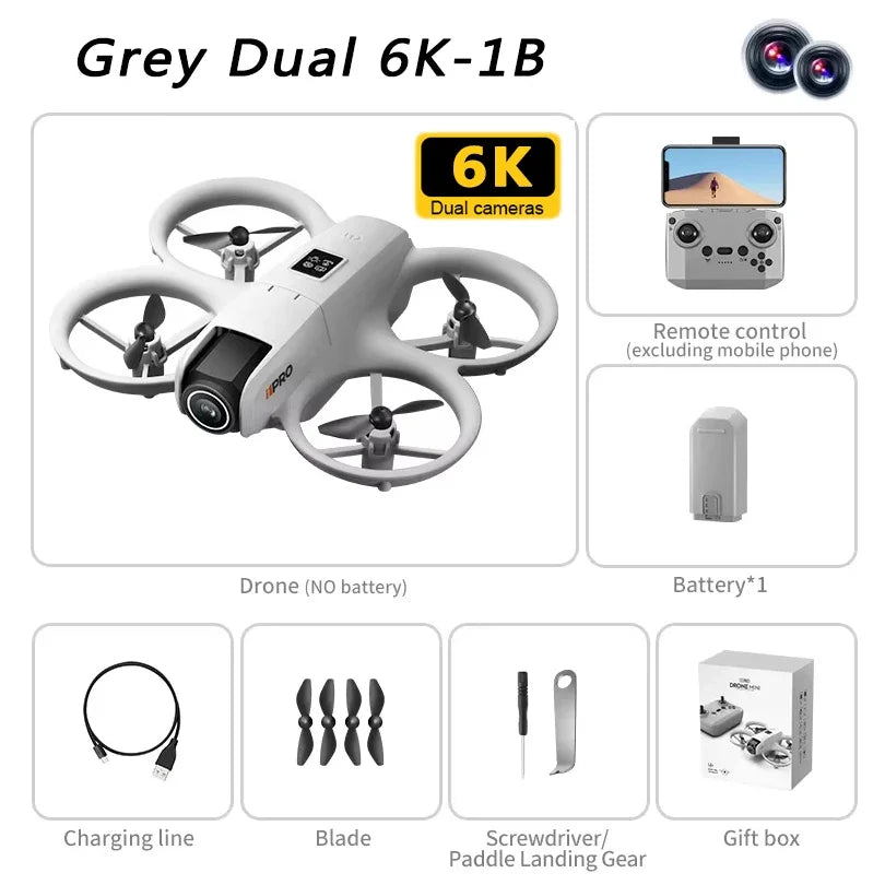 Xiaomi i1PRO Drone 8K HD caméra professionnelle 5G WIFI sans brosse FPV UAV avec écran télécommande évitement aérien UAV RC20000M