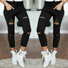 Jean déchiré pour femmes femmes grande taille pantalon déchiré pantalon crayon extensible Leggings femmes jean femme jean