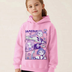 Enfant en bas âge fille vêtements KPop démon chasseurs à capuche filles mode sweat-shirt décontracté film nouveaux enfants k-pop démon chasseurs hauts à capuche