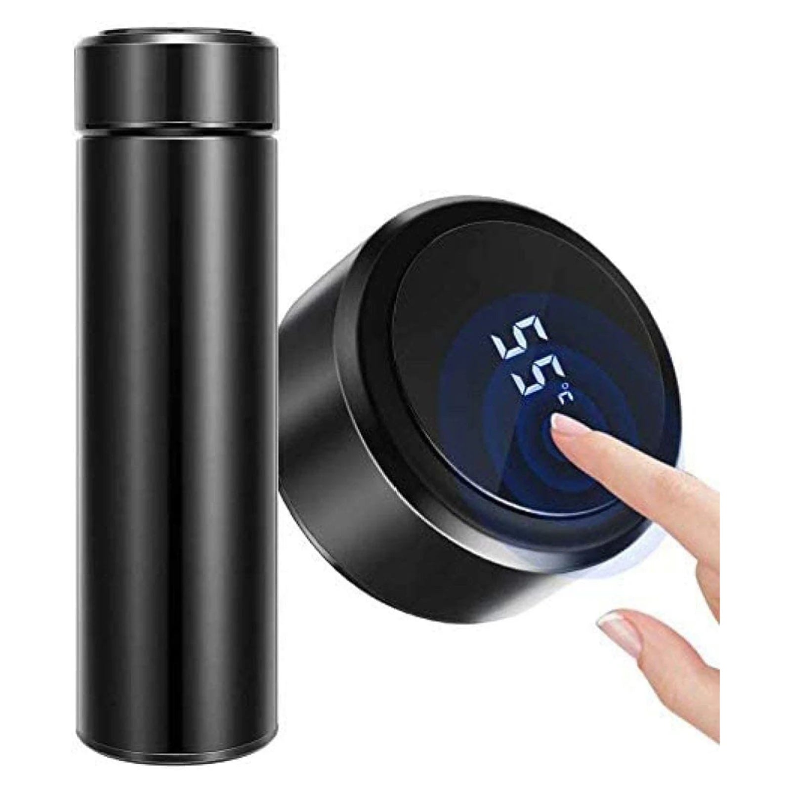 500ml Stainless Steel Vacuum Insulated Smart Water Bottle, LED Temperature Display, Spill-Proof, Portable for Home, Travel and Sports