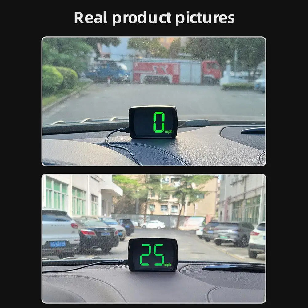 Voiture tête haute HUD affichage GPS compteur de vitesse vitesse KMH numérique HUD GPS + Beidou double Chipsets pour toutes les voitures camions électronique