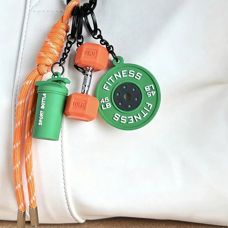 Porte-clés de Fitness pour les amateurs de gymnastique, cadeau Premium, accessoires pour les amateurs de sport, sacs d'entraînement, bouteilles d'eau, boucle en forme de D