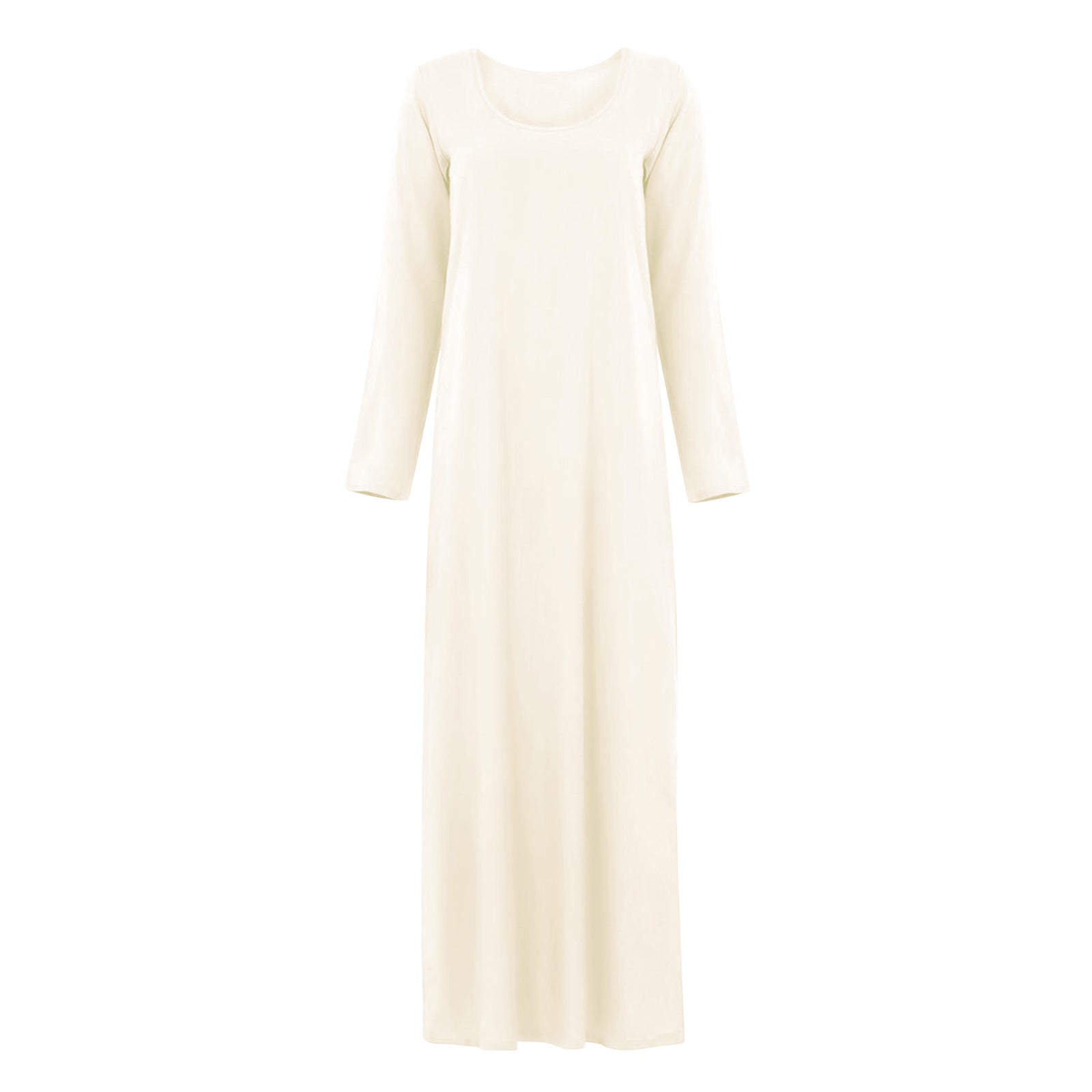 Femmes Abayas robe arabe islamique à manches longues prière musulmane dubaï caftan longues Robes ample basique Maxi robe longue dubaï caftan