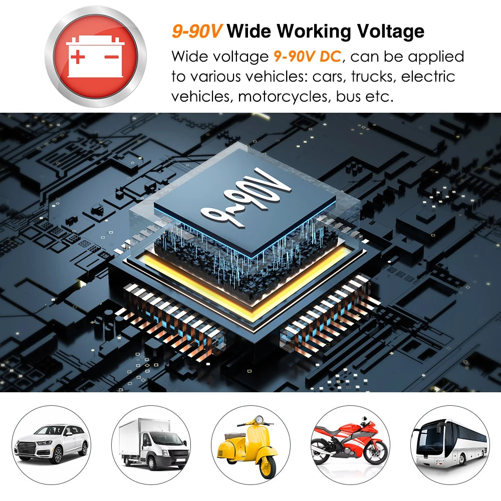 Localisateur d'huile de coupe de moto électrique, relais GPS 4G, pour voiture, camion, ACC remorqué, appel, alarme, système de suivi de Protection de sécurité