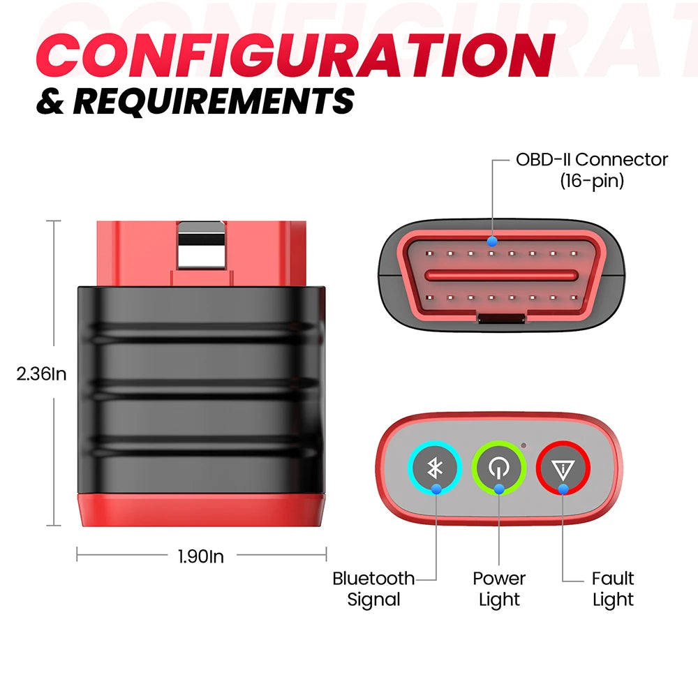 THINKCAR THINKDIAG MINI Auto OBD2 Bluetooth Scanner Full System Diagnostic Tool for All Cars - Free Lifetime Car Diagnostic Scan Tool