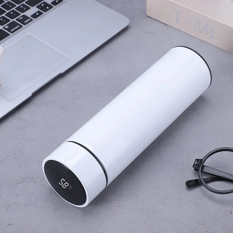 Thermos intelligent en acier inoxydable – Tasse de voyage sous vide à affichage LED (gobelet à thé à café chaud/froid à double température)