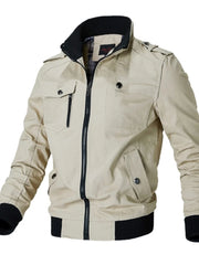 Bomber veste hommes mode décontracté coupe-vent veste manteau hommes 2024 printemps automne nouveaux vêtements d'extérieur chauds solide Stand mince veste hommes