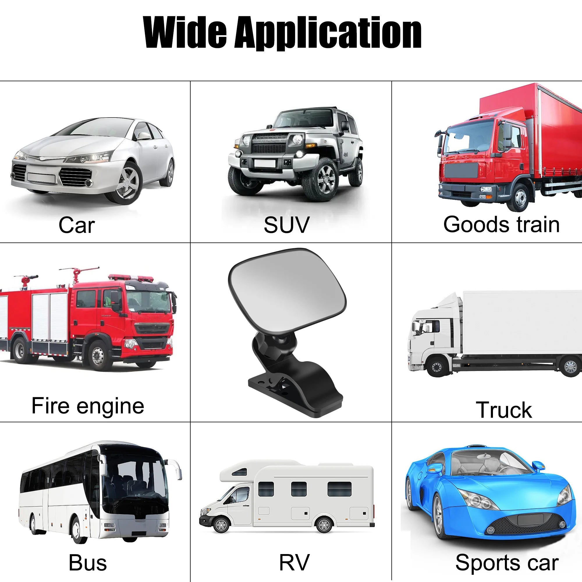 Miroir de sécurité intérieur de voiture pour bébé, avec Clip, rétroviseur de maquillage, pince arrière de siège, ornement automobile, accessoires automobiles