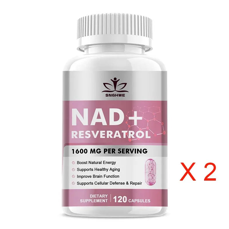 Anti - âge NAD + Supplément Capsules - Nicotinamide ribose substitut, énergie naturelle et santé cellulaire nad Supplément - anti - âge Booster cellulaire