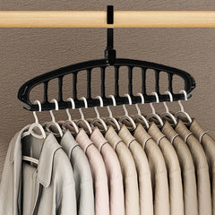 Cintre pliant multi-trous, support de rangement antidérapant, gain de place, organisateurs pour garde-robe, jean, pantalon, écharpe