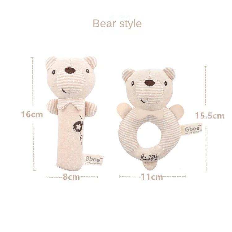Hochets pour bébé doux dessin animé mignon en peluche animaux hochets jouets enfant clochettes éducatives doux enfant en bas âge bébé confort jouets игрушки для