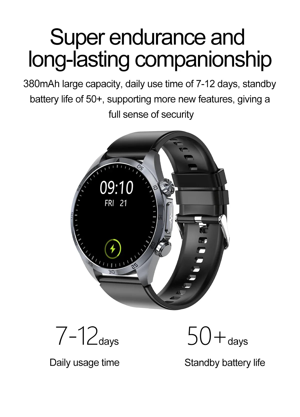2025 nouvelle montre intelligente hommes pour huawei pression artérielle santé montre CES sommeil pulsé thérapeutique acide urique lipides sanguins graisse corporelle