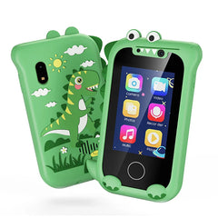 Téléphone jouet intelligent pour enfants, téléphone de jeu à écran tactile, lecteur de musique MP3 avec double caméra pour fille et garçon, cadeaux de noël et d'anniversaire