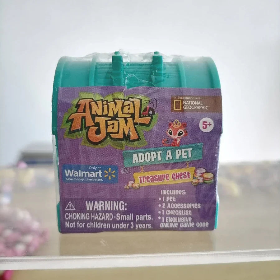 Animal Jam Treasure Chest, Adopt a Mini Animal Figurine, Cute Doll, Collectible Blind Box, Toy, Children's Birthday Gifts