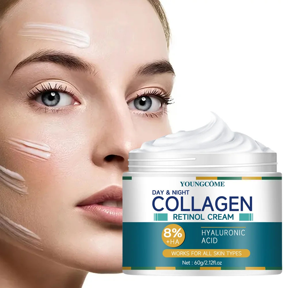 Crème au collagène qui hydrate en profondeur, nourrit la peau pour restaurer titut, anti-rides et vieillissement, rétrécit les pores