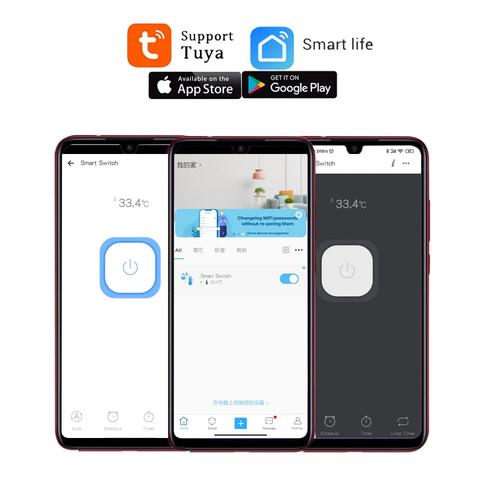 Tuya – capteur de température Intelligent Wifi 16A, 3000W, interrupteur de commande Intelligent, relais de surveillance étanche, sonde de Thermostat de synchronisation