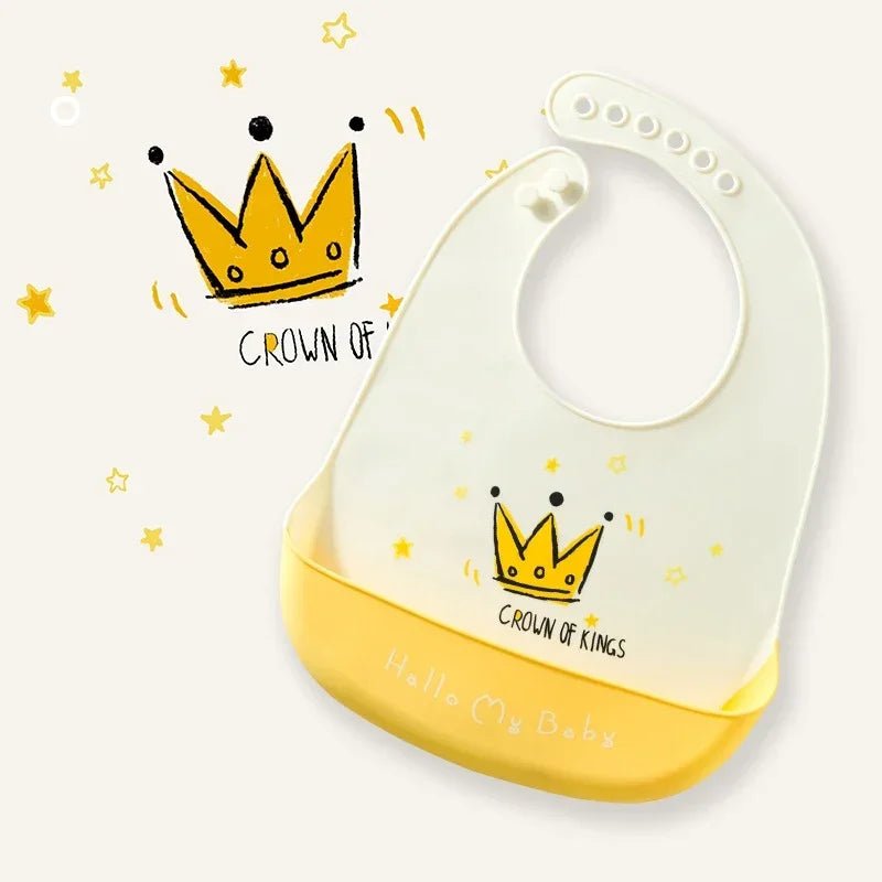 Bavoirs en Silicone souple pour bébés garçons et filles, bavoir imperméable pour nourrissons, tabliers de dessin animé pour nouveau-nés, bavoirs pour tout-petits, tissus pour rots, Bandana