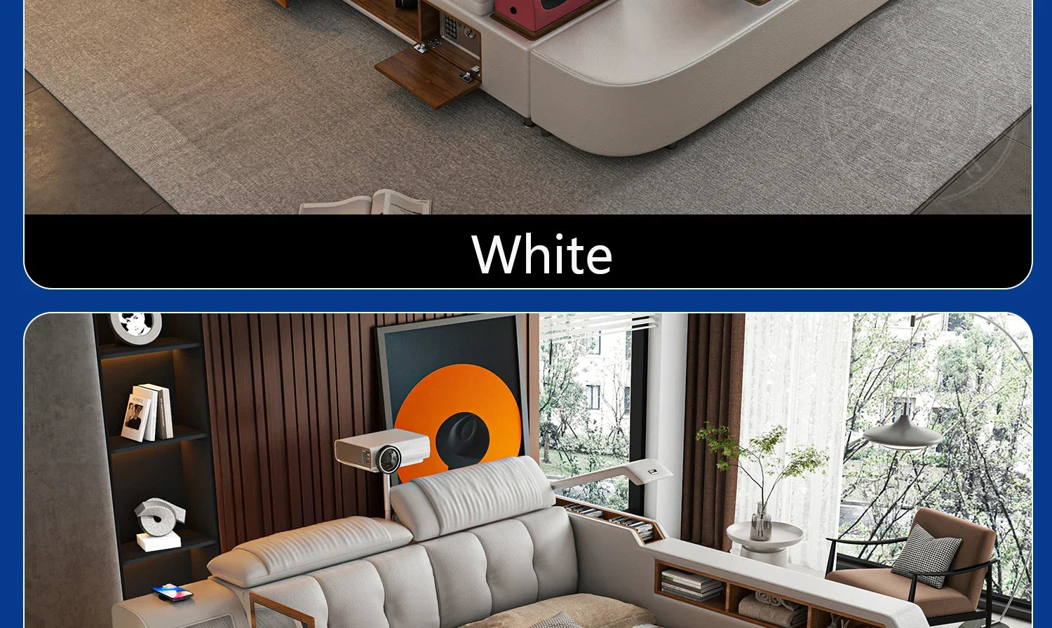 Lit Double moderne filles Design chambre intelligente reine King Size lit beauté dormir princesse cuir Cama salon Suite meubles