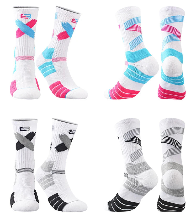Compression sports socks for men and women, ideal for running, cycling and hiking
