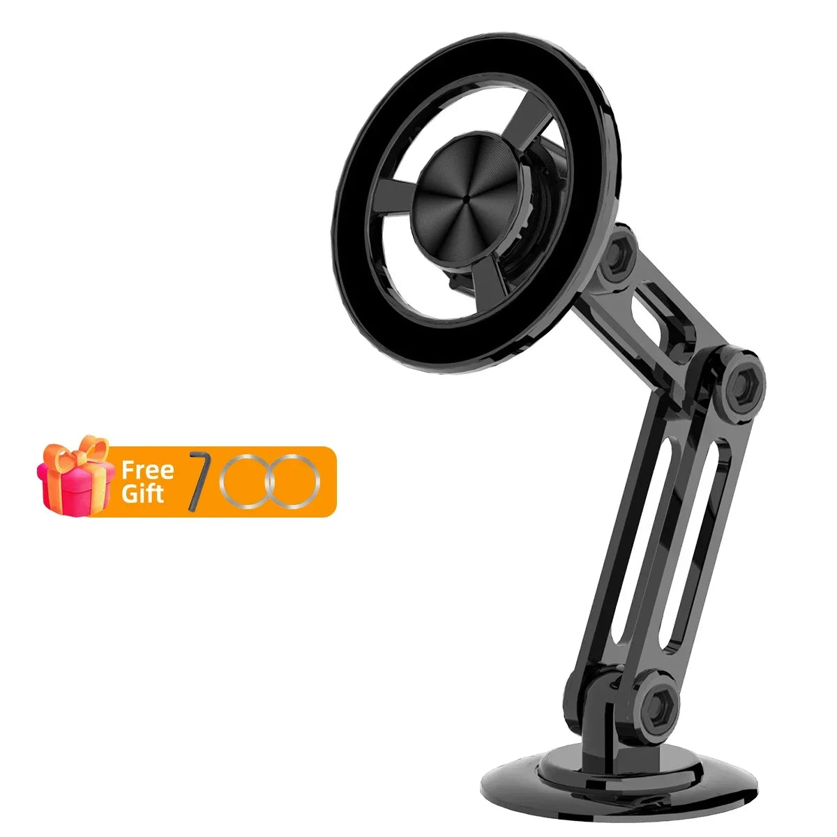 Support de téléphone magnétique pour voiture, rotation 720 en métal, pliable, Magsafe, Support magnétique pour grille d'aération, Support GPS pour tous les téléphones