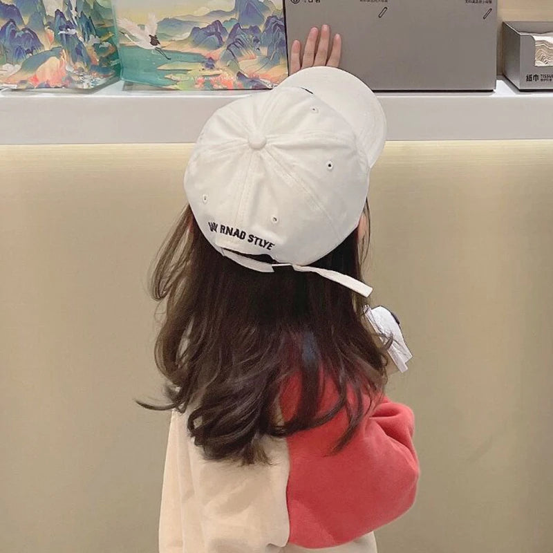 Casquette de Baseball pour enfants, chapeaux pour filles et garçons, réglables 50-54cm, protection solaire pour bébé, Hip Hop, lettre brodée, casquettes décontractées pour enfants, nouvelle collection