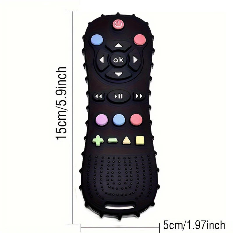 Anneau de dentition en Silicone Montessori pour bébé, jouets sensoriels avec télécommande pour tout-petits, cadeau pour garçons et filles