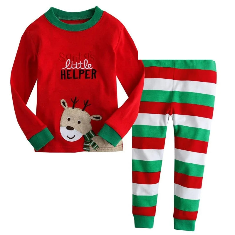 Little maven hiver automne garçons filles ensembles 2025 noël t-shirts hauts + pantalons ensembles enfants vêtements enfants vêtements coton