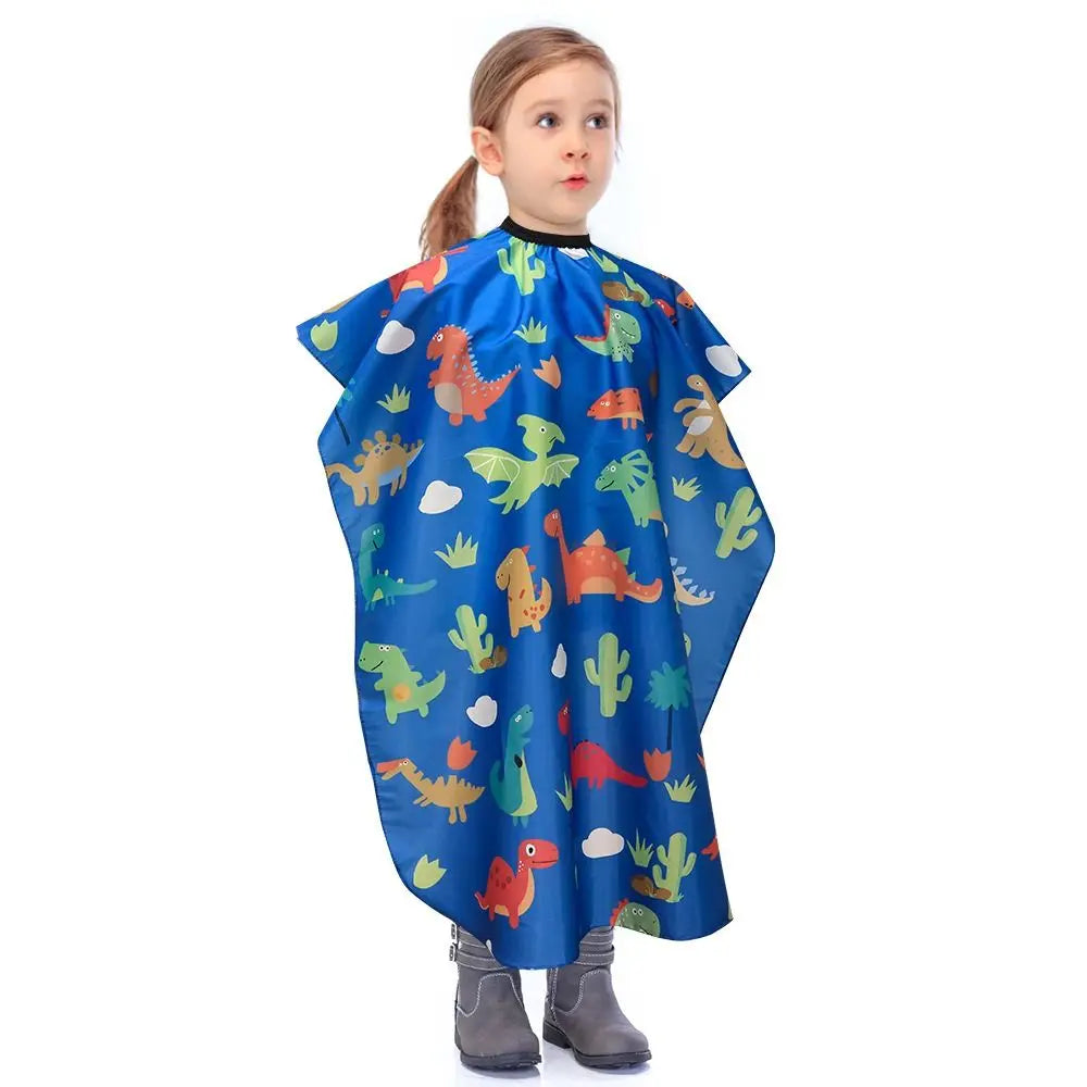 Cape de barbier professionnelle pour enfants, accessoires durables, cape de coupe de cheveux mignonne, imperméable, salon de coiffure