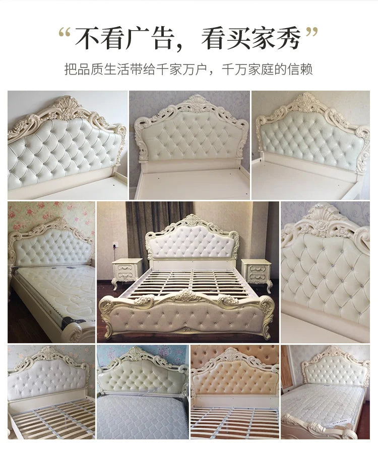 Ensemble de chambre à coucher design moderne princesse pour filles, literie double haut de gamme, luxe, meubles nordiques existants