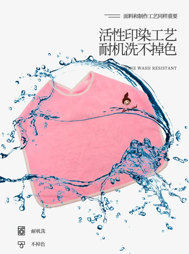 Bavoirs pour bébés pour enfants, serviette de lavage du visage, serviette de salive douce, pour garçons et filles, apprentissage du brossage des dents, pour enfants de 3 à 8 ans