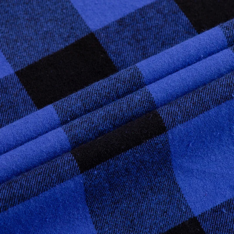 Chemise décontractée en coton à carreaux pour hommes, chemise habillée en glouton, manches longues, coupe couvertes, mode printemps et automne, 2025
