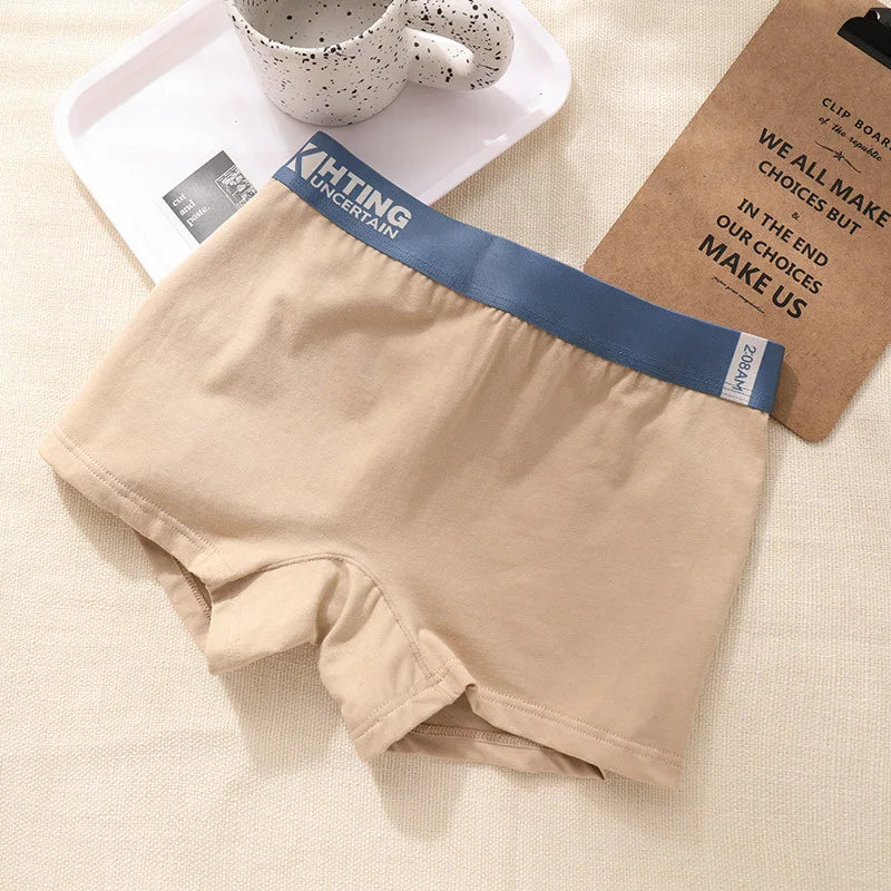 Coton femmes culottes sous-vêtements femmes intimes femme respirant antimicrobien Boyshorts slips Sexy Shorts étudiants boxeurs