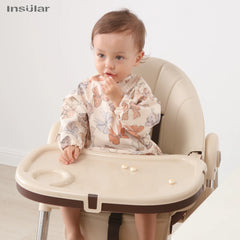 Nouveau bavoir bébé avec poche pour accessoires d'alimentation bavoirs pour enfants imperméable à manches longues bavoirs tabliers à manches longues