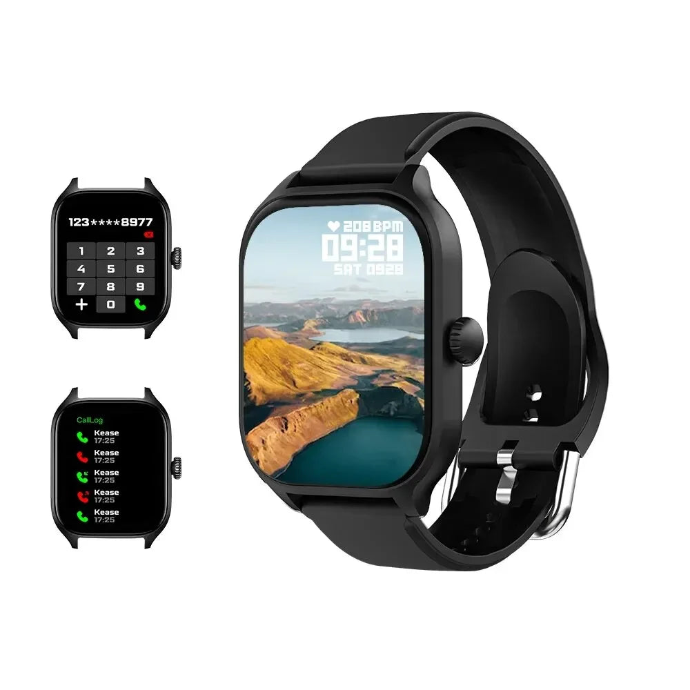 H9 montre intelligente hommes femmes cadeaux 2.01 ''écran tactile complet Sport Fitness Tracker Smartwatch BT appel montre-bracelet numérique 5 pièces