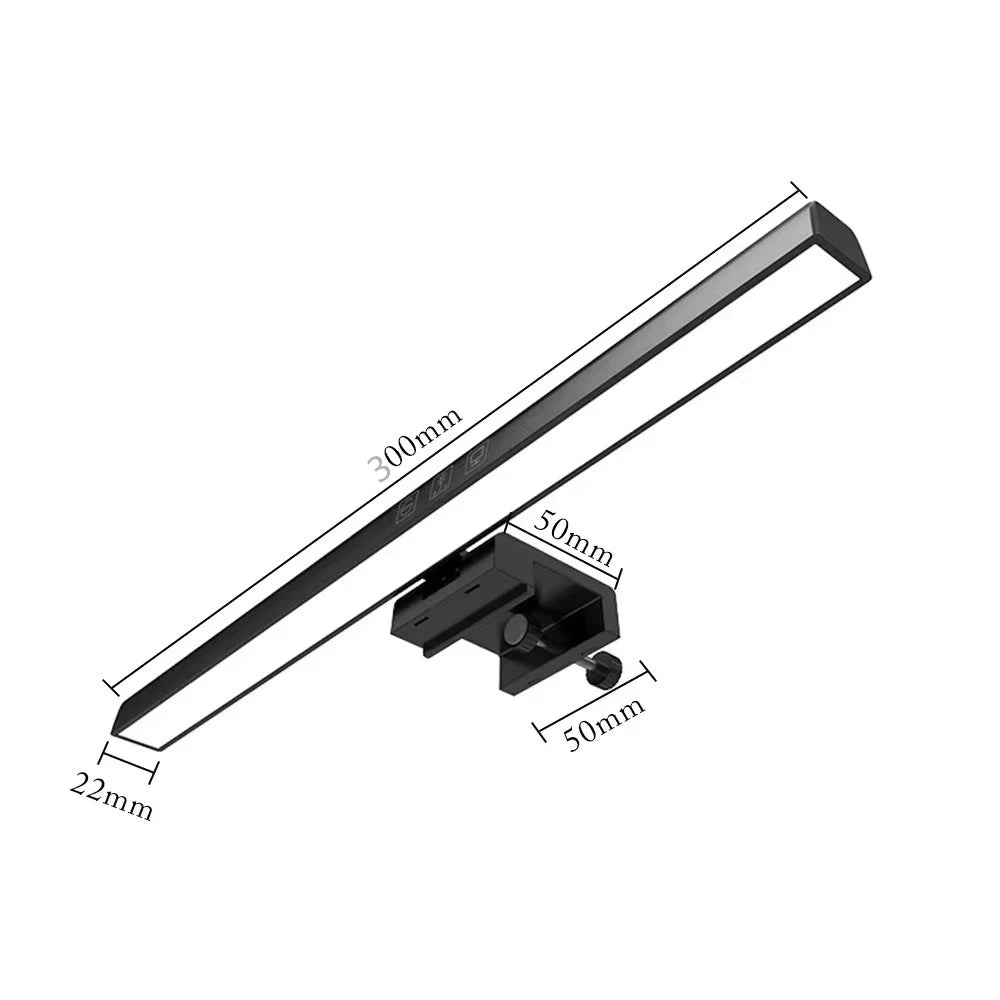 Lampe de bureau à barre LED pour écran LCD d'ordinateur portable, lampe de table, lampe d'étude, lampe de lecture, écran LCD