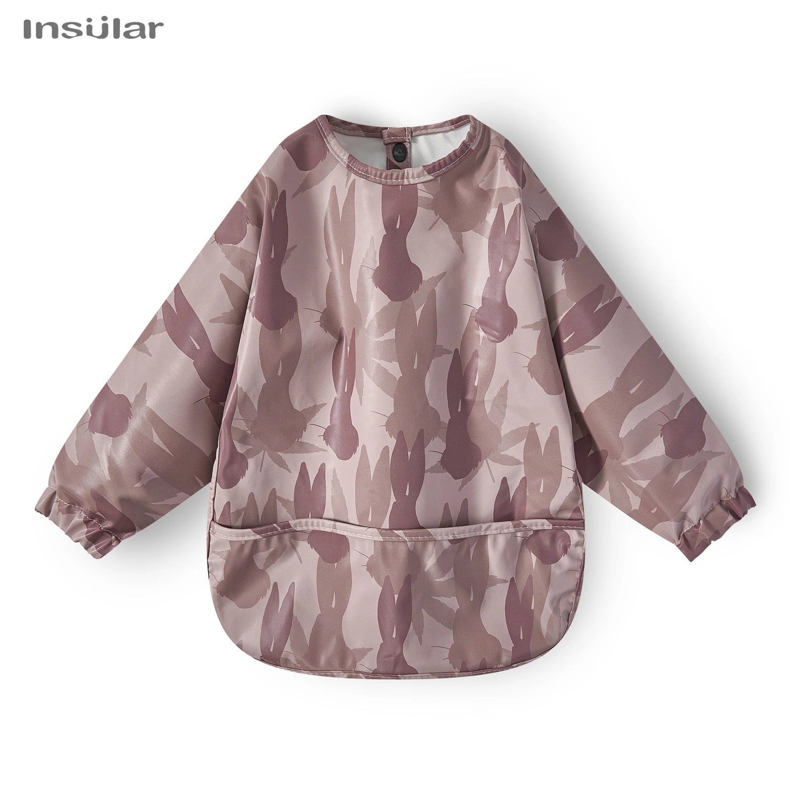 Nouveau bavoir bébé avec poche pour accessoires d'alimentation bavoirs pour enfants imperméable à manches longues bavoirs tabliers à manches longues