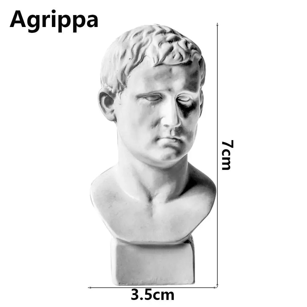 Office ornament inventory for interior decoration, plaster portraits, Myenson Greek figurine, famous sculpture, plaster bust statue