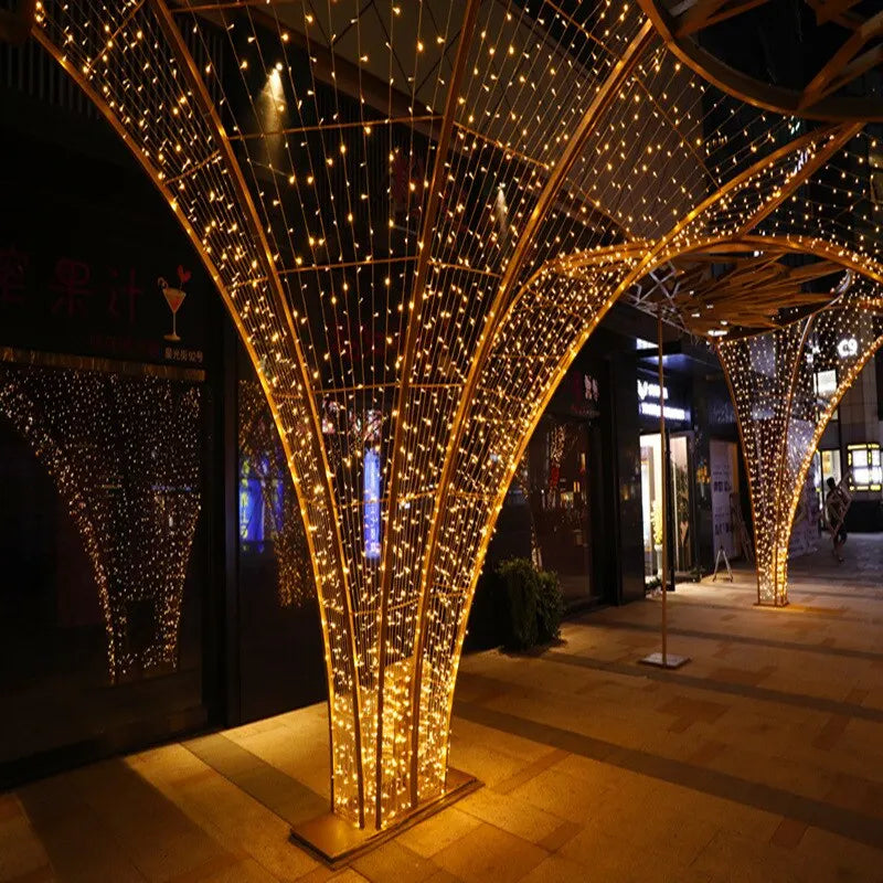 10m guirlandes lumineuses guirlandes led en plein air étanche festival de fête de mariage lanternes lumières féeriques lumières décoratives de jardinage