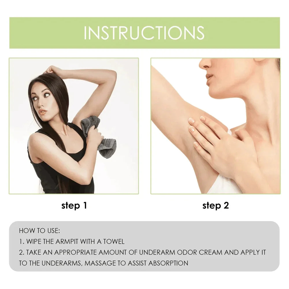 Crème anti-odeur corporelle pour les aisselles, mauvaise odeur, anti-transpiration, rafraîchissant, anti-sudorifique, arôme durable, déodorant, soins pour le corps