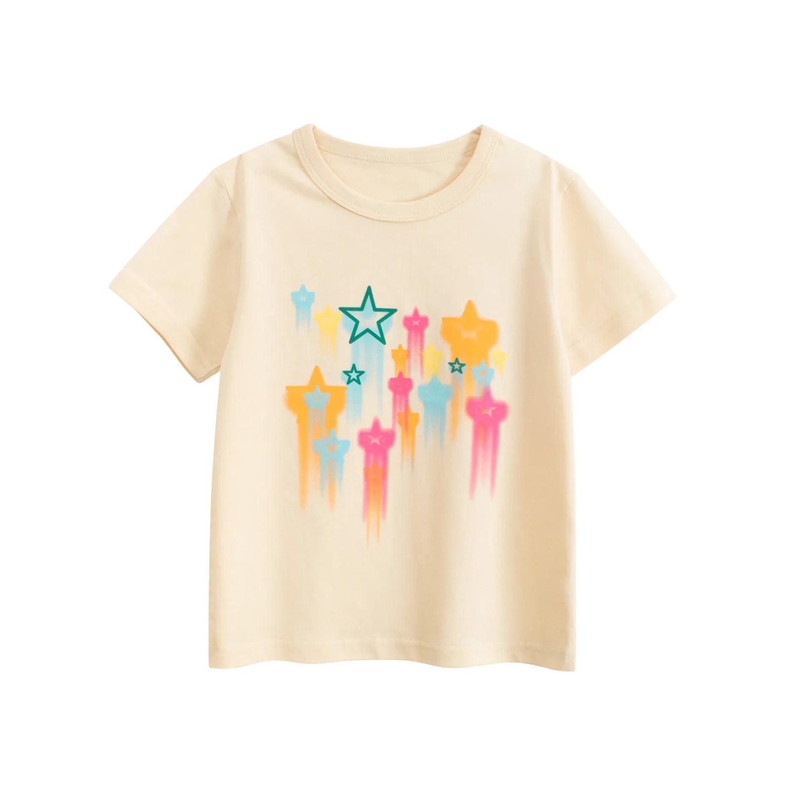 Vêtements d'été en coton pour bébés garçons et filles, t-shirt à manches courtes imprimé graffiti, haut pour enfants, tenue pour bébé, 2-8T