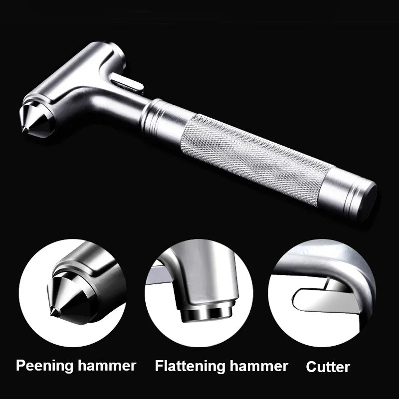 Car safety hammer, car window hammer, emergency hammer with seatbelt cutter for automotive rescue