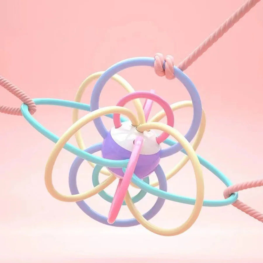 Jouets pour bébé de 0 à 12 mois, hochet rotatif, balle, activité de préhension, jouet de développement pour bébé, anneau de dentition en Silicone, jouets sensoriels pour bébés