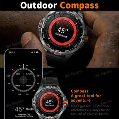 Montre intelligente 2025 boussole étanche surveillance de la santé et du sommeil grande capacité de batterie plus de 100 Modes de Sport hommes femmes Smartwatch en plein air