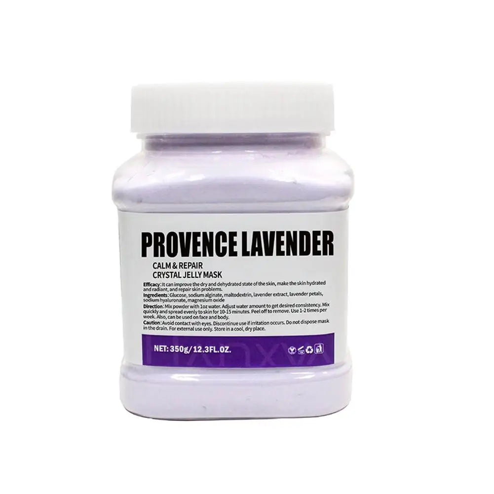 Masque de gelée de cristal de couleur, poudre hydratante, éclaircissante, traitement du visage pour produit de soins de la peau brillant
