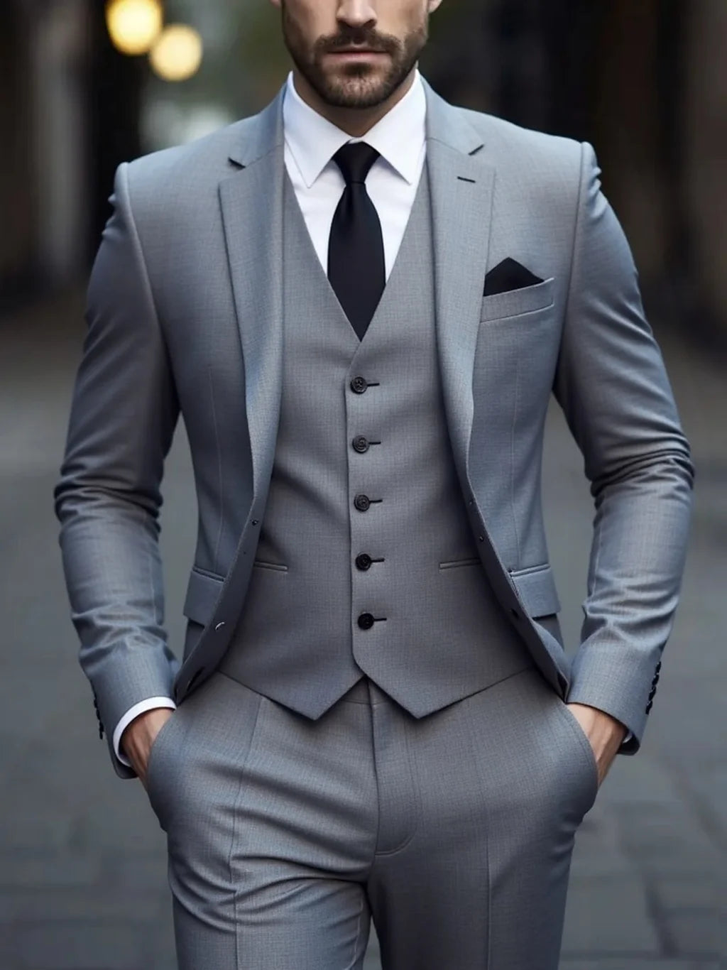 Costume blanc trois pièces pour hommes, Anti-rides, sans fer, costume formel d'affaires en fourrure antiadhésive, vêtements de travail sur le lieu de travail quatre saisons Dr