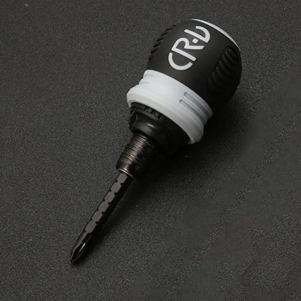 Jeu de tournevis à cliquet, poignée courte, tête de forage à rainure transversale, tournevis télescopique détachable en acier, outils manuels de réparation