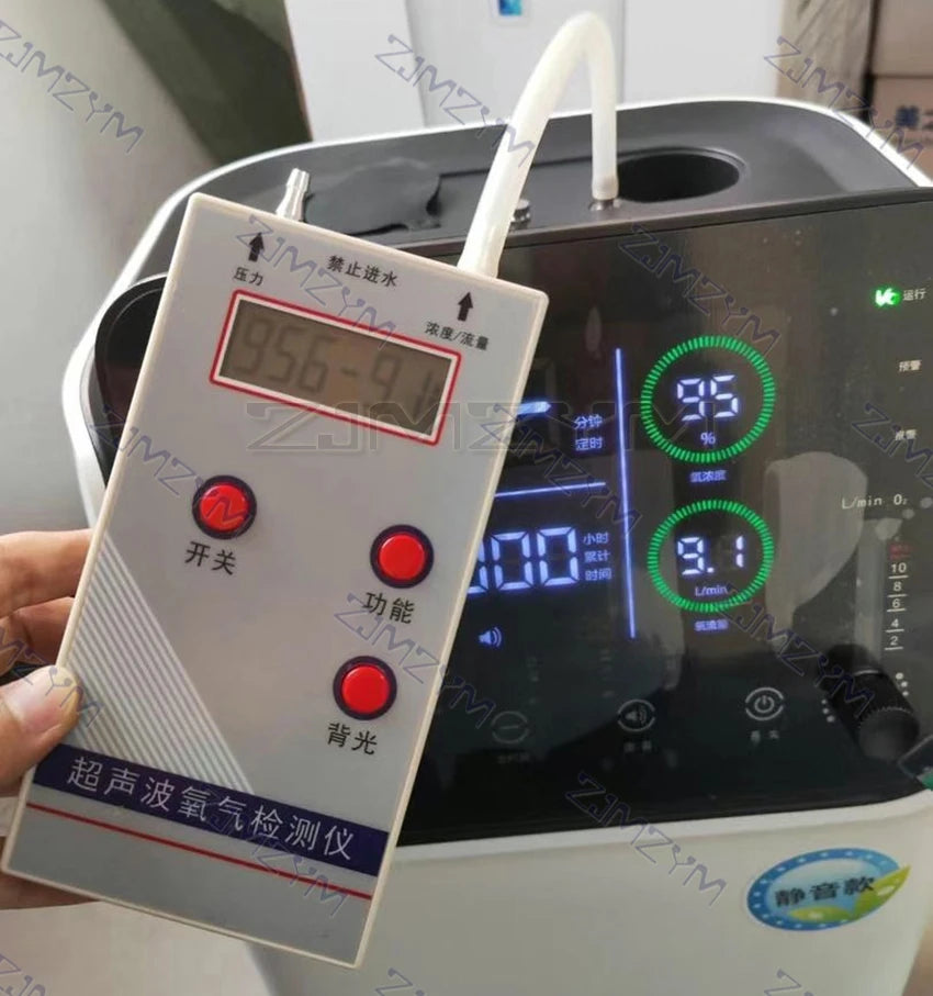 Analyseur d'Oxygène Professionnel Portable, Détecteur de Concentration d'Oxygène, Débit et Pression, Détecteur de Gaz